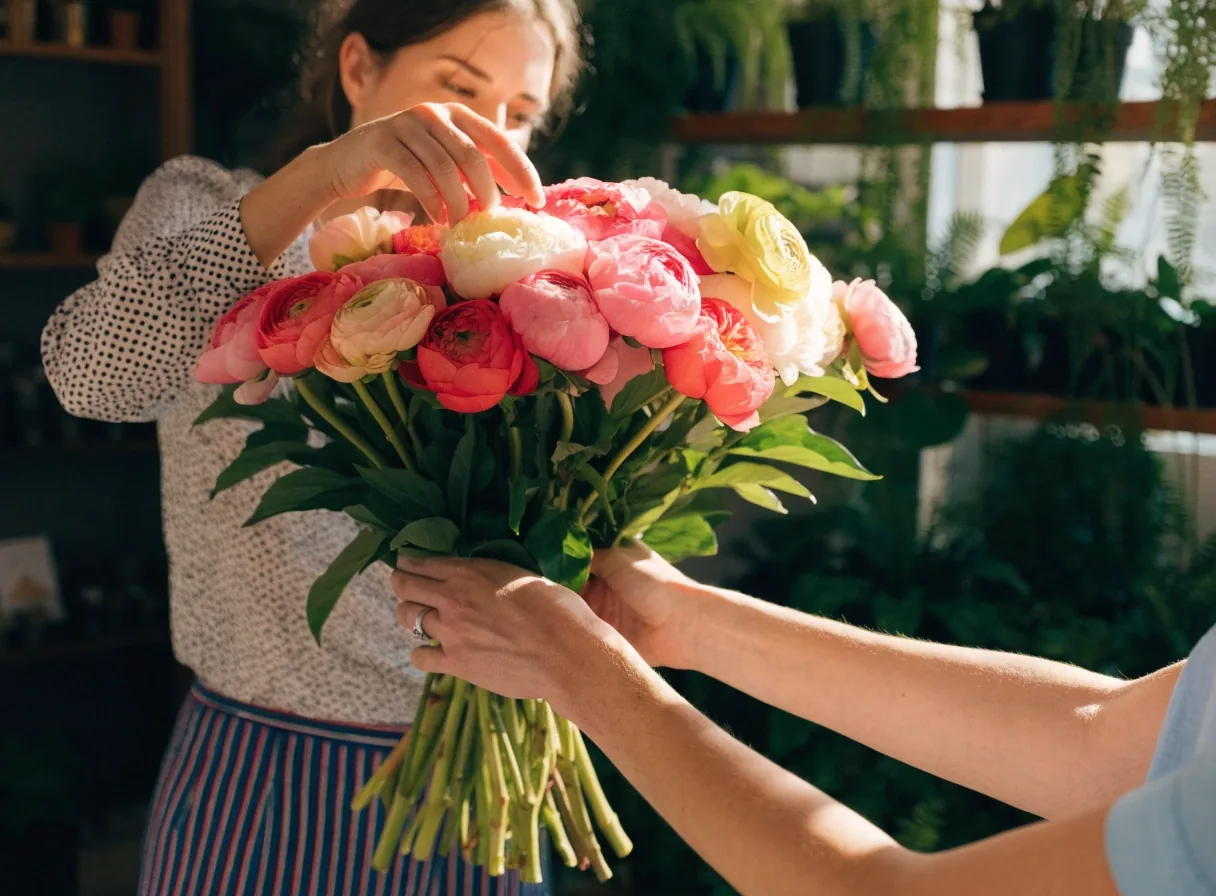 Bouquet compact de saison pour dire merci