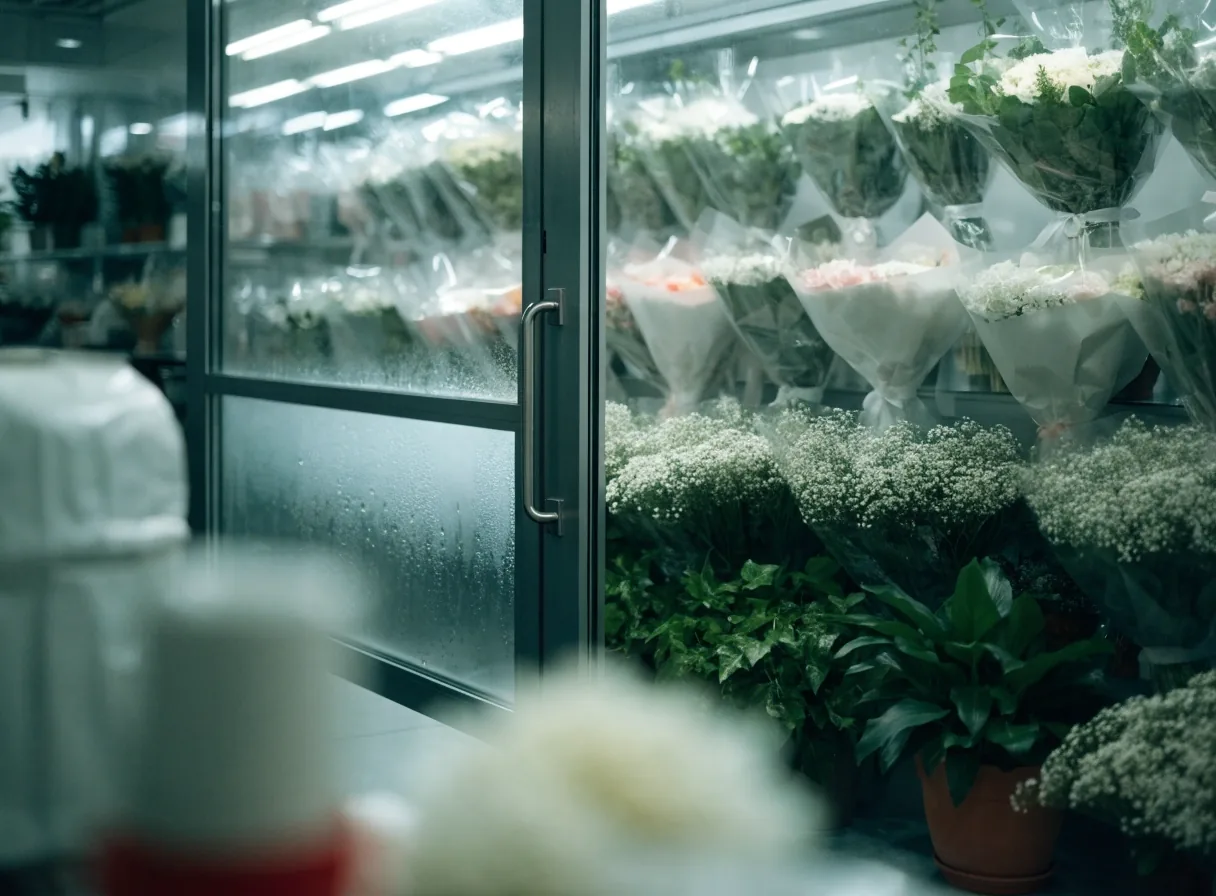 Bouquet emballé prêt pour la livraison